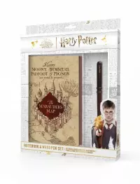 Ilustracja Zestaw Harry Potter: Notatnik Premium i Długopis (różdżka)