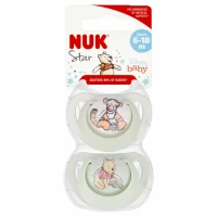 Ilustracja produktu Nuk Smoczek Uspokajający Silikonowy 6-18m Space Disney Kubuś Puchatek 2szt. 535485