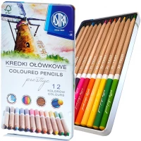 Ilustracja produktu Astra Kredki Ołówkowe Prestige 12 Kolorów 312117001