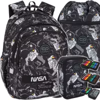 Ilustracja produktu CoolPack Jerry Plecak Szkolny Astronaut F029932 + Worek F070932 + Piórnik F067932