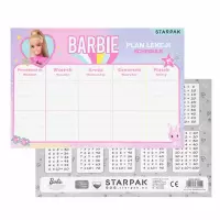 Ilustracja produktu Starpak Plan Lekcji z Tabliczką Mnożenia A5 Barbie 560055