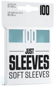 Ilustracja produktu Gamegenic: Just Sleeves - Soft Sleeves (67 x 94 mm) - Koszulki na Karty - 100 sztuk Clear