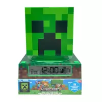 Ilustracja produktu Lampka 3D z Budzikiem - Minecraft Creeper