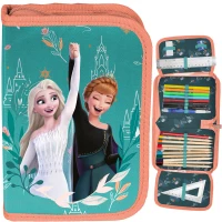 Ilustracja produktu Paso Piórnik Dwuklapkowy z Wyposażeniem Disney Frozen DF24VV-P001