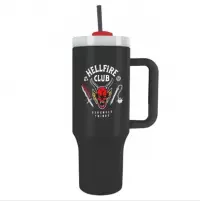 Ilustracja produktu Kubek Podróżny ze Słomką Stranger Things - Hellfire Club - 1180 ml