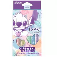 Ilustracja produktu Coolpack Flamastry Brokatowe Stitch Pastel 6 Kolorów 92009PTR