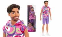 Ilustracja produktu Mattel Barbie Lalka Ken Stylowy Koszulka Lata 80 HRH26 548663