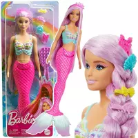 Ilustracja produktu Mattel Lalka Barbie Syrenka Długie Włosy HRR00 