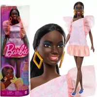 Ilustracja produktu Mattel Lalka Barbie Fashion Brzoskwiniowa Sukienka HRH14 