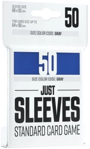 Ilustracja produktu Gamegenic: Just Sleeves - Standard Card Game Sleeves (66x91 mm) - Koszulki na karty - Niebieskie  50 sztuk