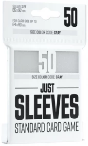 Ilustracja produktu Gamegenic: Just Sleeves - Standard Card Game Sleeves (66x91 mm) - Koszulki na karty - Białe - 50 sztuk