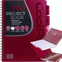 Ilustracja produktu Coolpack Kołozeszyt Red A4 100 Kartek Kratka 94221CP