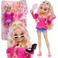 Ilustracja Mattel Lalka Dream Besties Lalka Modowa Malibu + Kosmetyczka HYC21