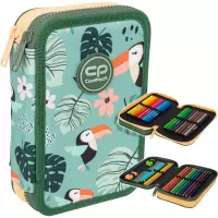 Ilustracja produktu CoolPack Jumper 2 Piórnik Dwukomorowy Z Wyposażeniem Toucans F066662