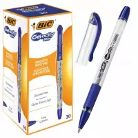 Ilustracja produktu Bic Długopis ze Skuwką Gelocity Stic 30 Sztuk Niebieski 546295