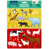 Ilustracja Starpak Szablon Do Rysowania Animals 505506