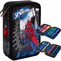 Ilustracja produktu CoolPack Jumper 2 Piórnik Dwukomorowy Z Wyposażeniem Spidermann F066777