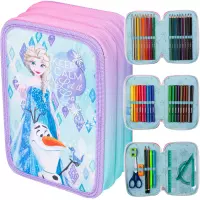 Ilustracja CoolPack Jumper 3 Piórnik Trzykomorowy Z Wyposażeniem Frozen F067776