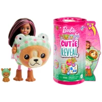 1. Mattel Lalka Barbie Cutie Rev Kostium Piesek Żaba HRK29 