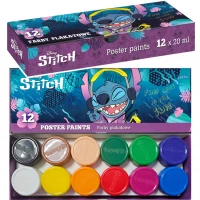 1. Coolpack Farby Plakatowe 12 Kolorów  Stitch 54762 PTR