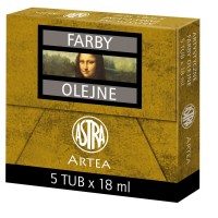 3. Astra Artea Farby Olejne 5 Tub 18ml Błękit Paryski 83410948