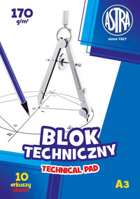 1. Astra Blok Techniczny A3 10 Arkuszy 170g 106119005