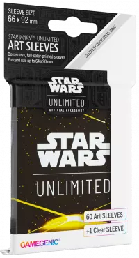 1. Gamegenic: Star Wars Unlimited - Art Sleeves - Card Back Yellow - Koszulki na karty